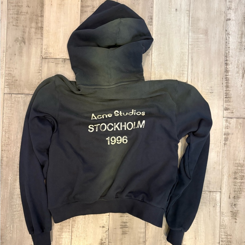 Acne Studios washed navy blue Hoodie